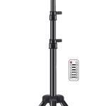 Telbum DJ Lights with Stand, 5 in 1 Party Bar Light Set with Rotating Ball, Strobe, UV, Colorful LED Par Light and Pattern.
