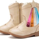 BMCiTYBM Toddler Boys Girls Cowboy Cowgirl Western Boots for All Seasons