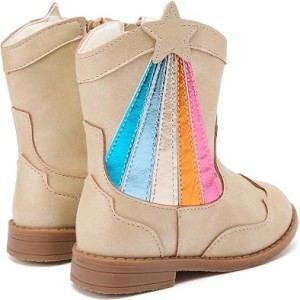 BMCiTYBM Toddler Boys Girls Cowboy Cowgirl Western Boots for All Seasons