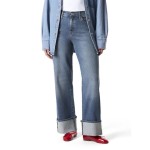 Levi Strauss Signature Women's Vintage Mid Rise Cuffed Stovepipe Jeans