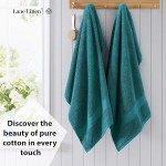 LANE LINEN Bath Sheets 4 Pack Oversized Soft Absorbent - Sea Port