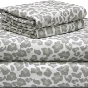 Pointehaven 180 GSM Velvet Feel Luxury 100% Cotton Printed Flannel Sheet Set
