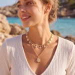 Sleek Sequin Disc Choker Necklace for Women Adjustable Stackable Jewelry
