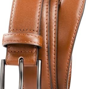 Men's Genuine Leather Dress Belt, 1 1/4" Business Casual Belt in Gift Box