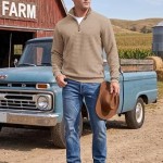 Men's Quarter Zip Pullover Sweatshirts 1/4 Zip Long Sleeve Sweater