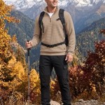 Men's Quarter Zip Pullover Sweatshirts 1/4 Zip Long Sleeve Sweater