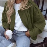 PRETTYGARDEN Women's Faux Suede Cropped Bomber Jacket