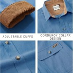 Men's Button Down Long Sleeve Cotton Flannel Shirts