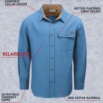 Men's Button Down Long Sleeve Cotton Flannel Shirts