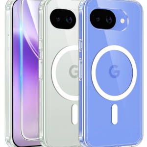 FNTCASE for Google Pixel 10a Case Clear Magnetic with Screen Protector