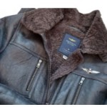 Aeronautica Militare new men's leather jacket/sheep r. 54/XL Italy