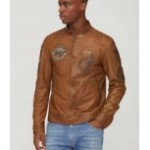 MEN'S LEATHER JACKET AERONAUTICA MILITARE r. 54