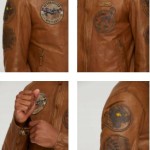 MEN'S LEATHER JACKET AERONAUTICA MILITARE r. 54