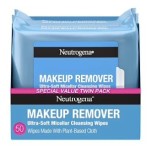 Neutrogena Makeup Remover Micellar Wipes, 2 Pack of 25 Ct
