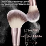 Brown Makeup Brushes Set Professional 66Pcs with Case