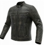 ProSpeed Men's Motorcycle Black Vintage Leather Jacket - XL