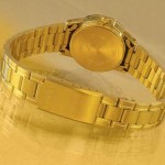 WATCH CASIO GOLD, GOLD PLATED WITH 24 CARAT REAL GOLD + ENGRAVING