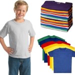 72 Pack Kids Cotton Tshirts Bulk, Wholesale Unisex Children Tees, for Boys and Girls Mixed Sizes and Colors