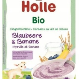 HOLLE BIO MILK RICE PORRIDGE BLUEBERRY - BANANA FROM 6 MONTHS 200g